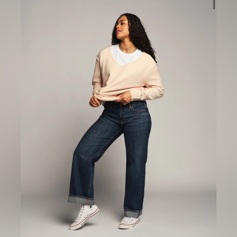 American Eagle Curvy Mid rise Stovepipe Jean